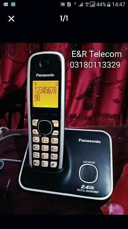 Panasonic cordless phone 3711 cash on free delivery all Pakistan 0