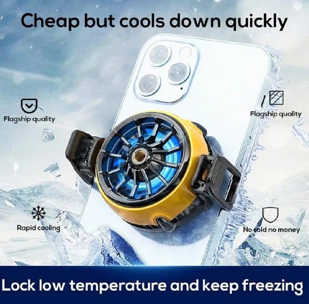 DLA6 Portable Phone Cooler - Gaming Radiator , Type C pin 4