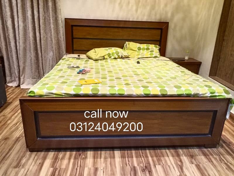 low profile wooden bed /SIDE TABLES 5