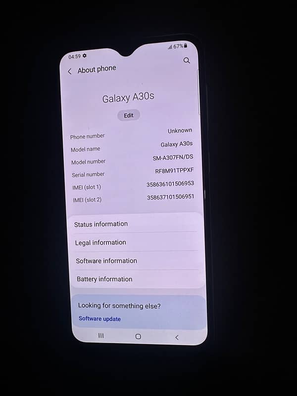 Samsung galaxy A30s 3