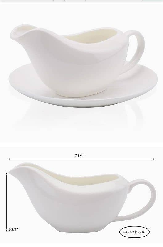 Super Bone China Bowl With Saucer - Sauce Bowl - Dining ship Bowls Set 2