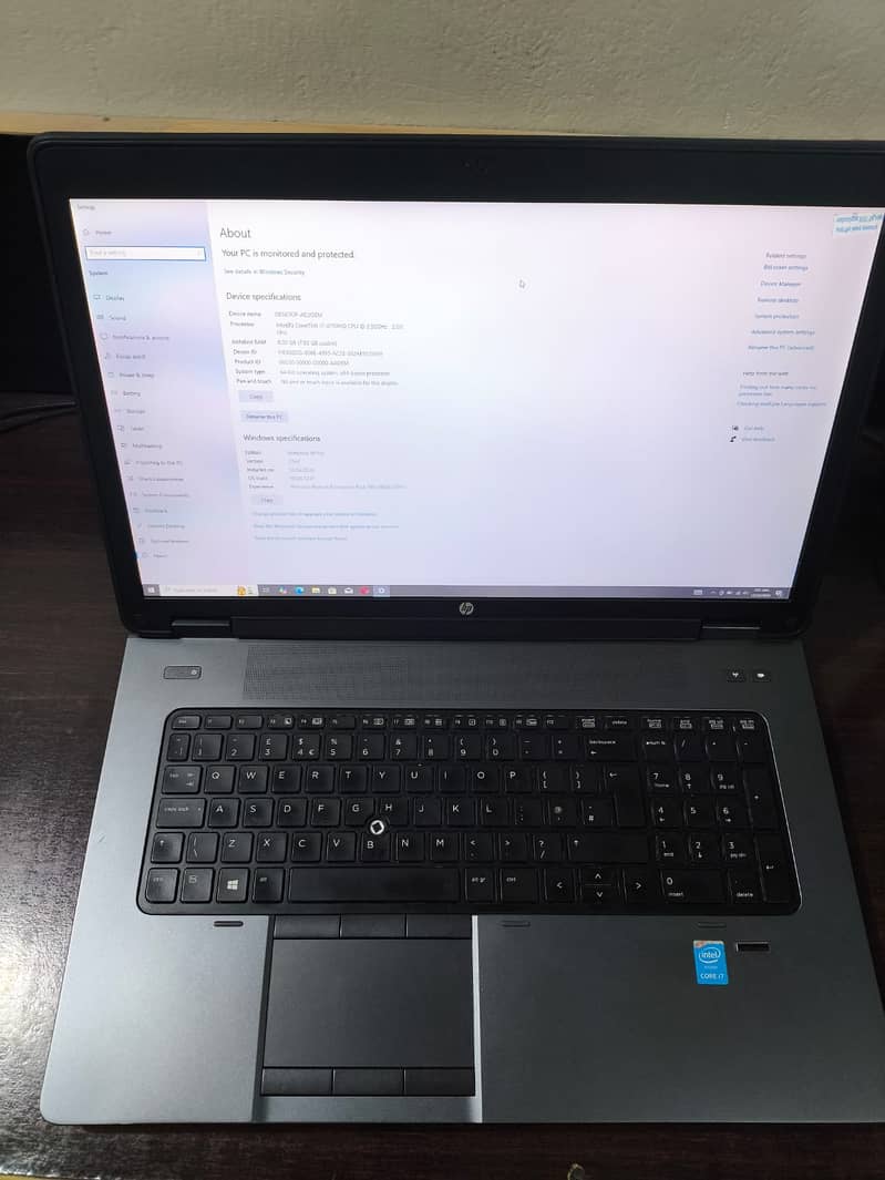 HP Zbook 17 G2 Core i7 4th 8GB RAM 256GB SSD NVMe 0