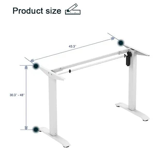 Electric Height adjustable table frame standing desk/Work Desk 6