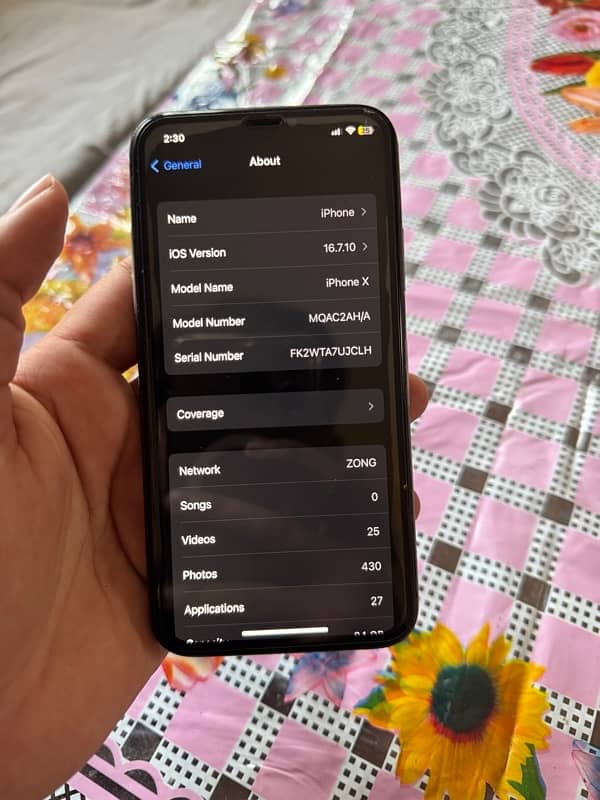 iPhone x 64 pta 8