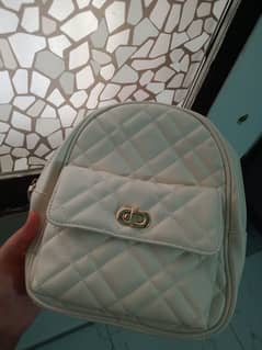 NEW WHITE BACKPACK! Unused with tag