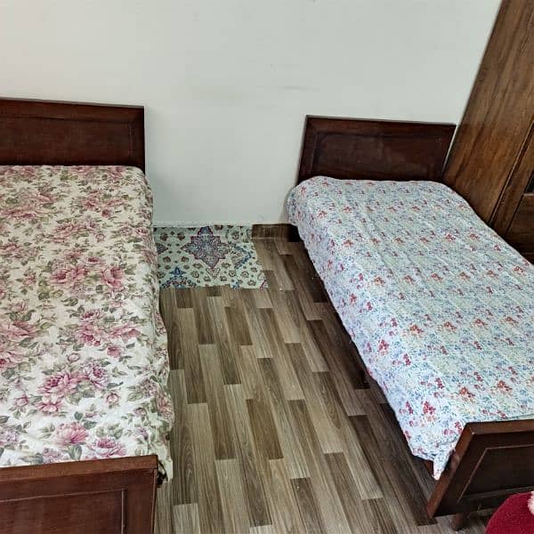 Sheshum pure wooden beds Available. 5