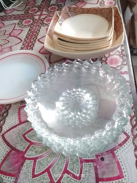 GLASS SET, GLASS PLATES SET & BOWL SET 2