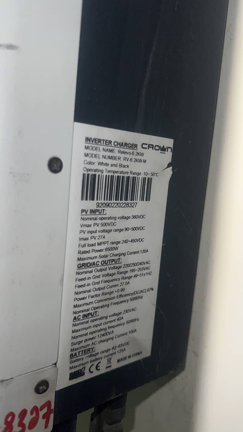 Crown relevo inverter 6.2 kv 0