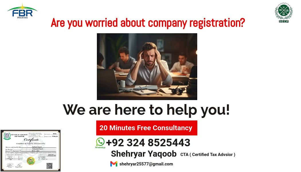 Company Registration | Tax Lawyer | Tax Consultant in Lahore,NTN, SECP 2