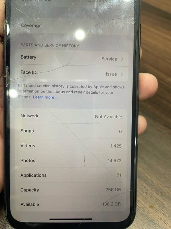 iphone X 256 gb PTA approved 2