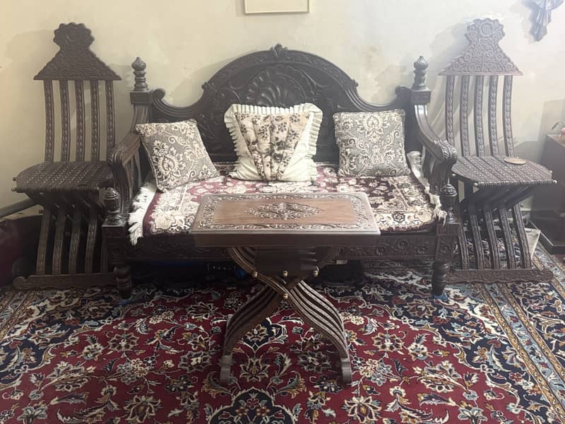 Traditional wooden furniture set 0