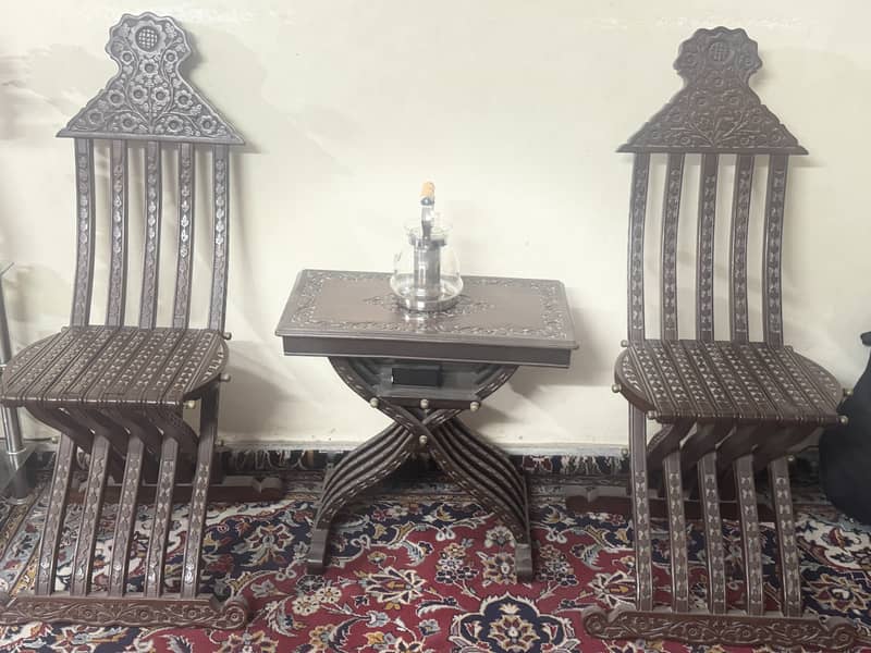 Traditional wooden furniture set 1