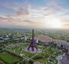 8 Marla Corner Commercial Plot Facing Eiffel Tower For Sale In Sector F Bahria Town Lahore