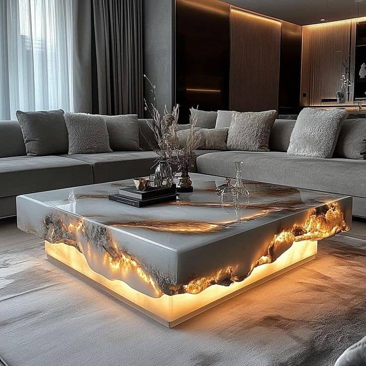 center table| Unique Design table | center table with led light |table 10