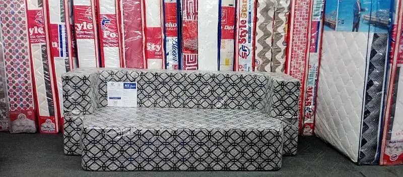 DIAMOND FOAM 3-SEATER SOFA CUM BED 2