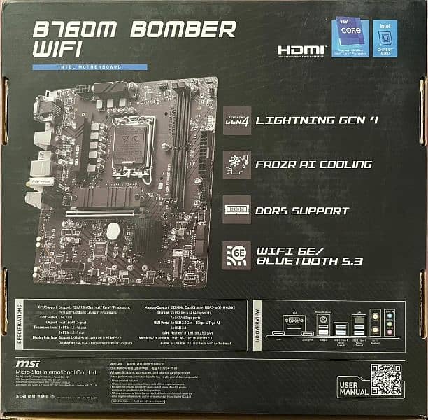 Brand New MSI B760M Bomber Wifi 1 Yr Warranty 1