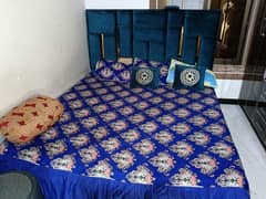 Poshish Bed with Side table and saiti