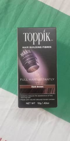 Toppik Hair building Fibers and Fiber hold spray