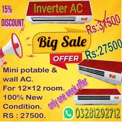 For sale Mini potable & wall AC