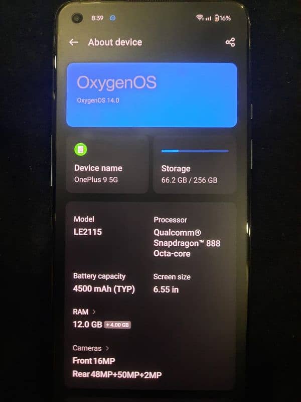 Oneplus 9 with genuine charger PTA approved. 1