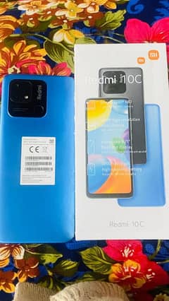 Redmi 10C snap dragon 680 128/7 GB gaming phone with box and charger