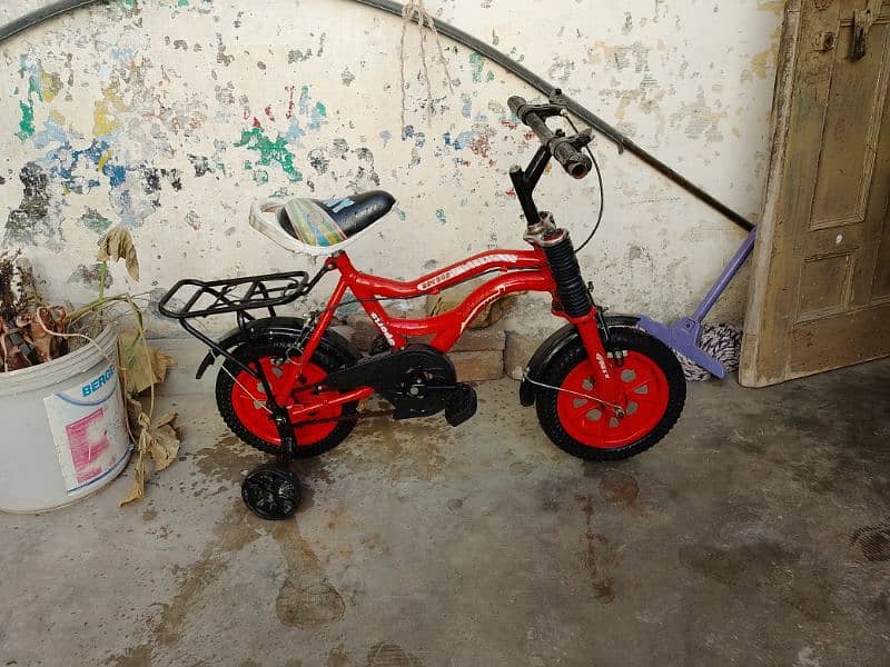 Kids Cycle Good Condition Red Colour 1