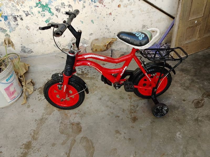 Kids Cycle Good Condition Red Colour 3