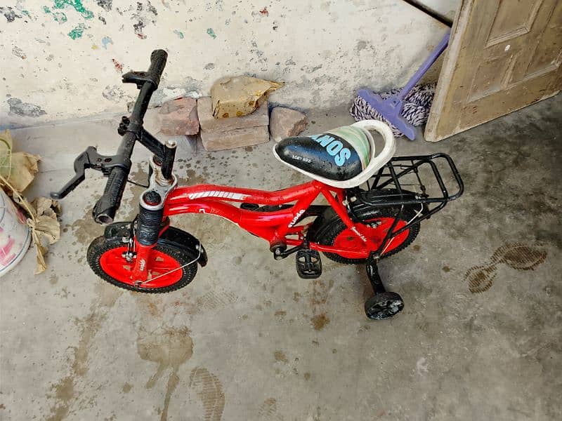 Kids Cycle Good Condition Red Colour 5