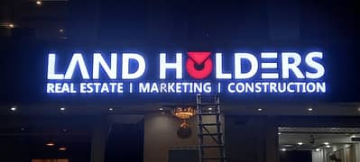 LED Sign Board Design, Acrylic LED Sign Boards Design, Flex Priniting