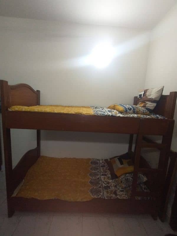 Wooden double bed (bunker ) 1