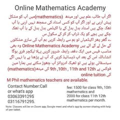 Online Mathematics Academy