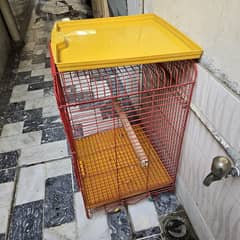 grey parrot cage