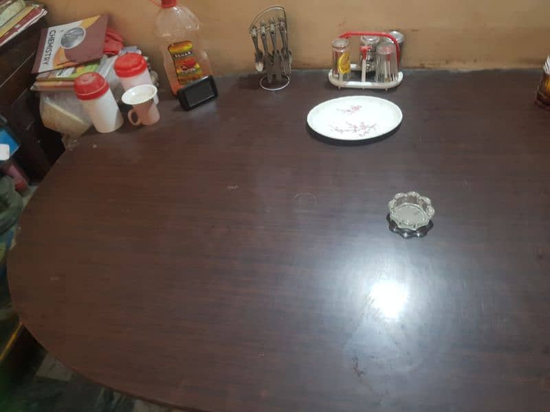 DINING TABLE WITH 4 CHAIR ! 2