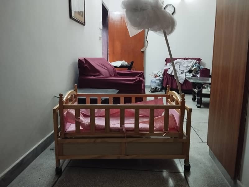 Pure wooden baby cart 1