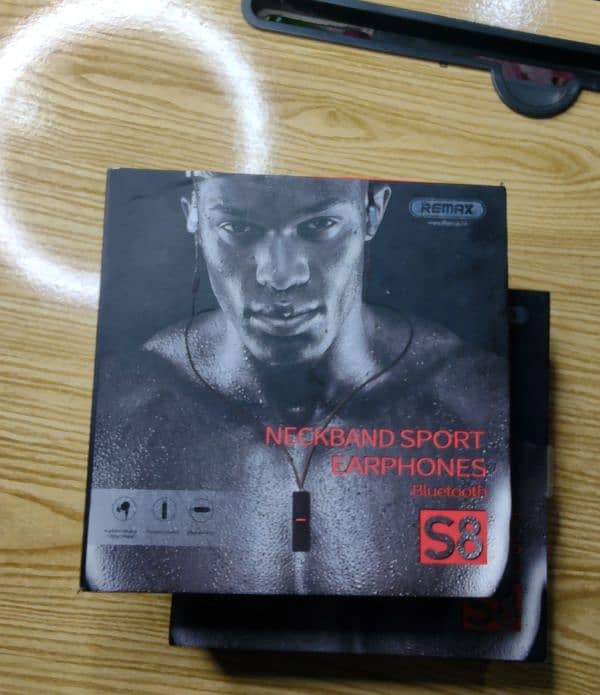 Original Remax S8 Neckband Sport Earphones Bluetooth Hand Free 2