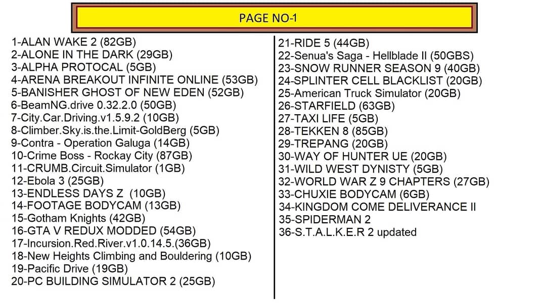 PC games setups and pre Installed games 0