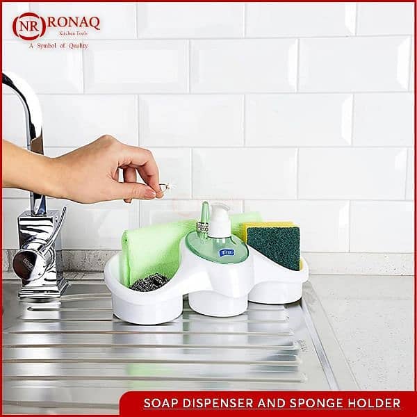 Soap Dispenser and Sponge Holder 0