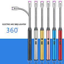 Electric Lighter Rechargeable Arc USB Candle Lighters with LED Batter 2