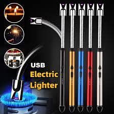 Electric Lighter Rechargeable Arc USB Candle Lighters with LED Batter 3