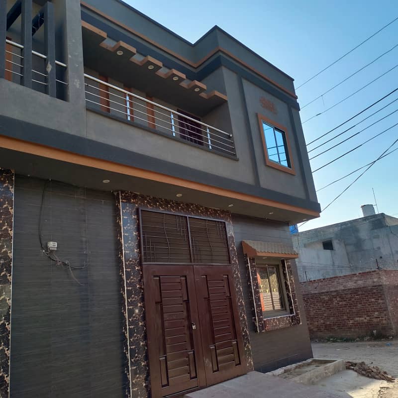 3 marla dabal story Modern designing beautiful house for sale in haji park kasur 0