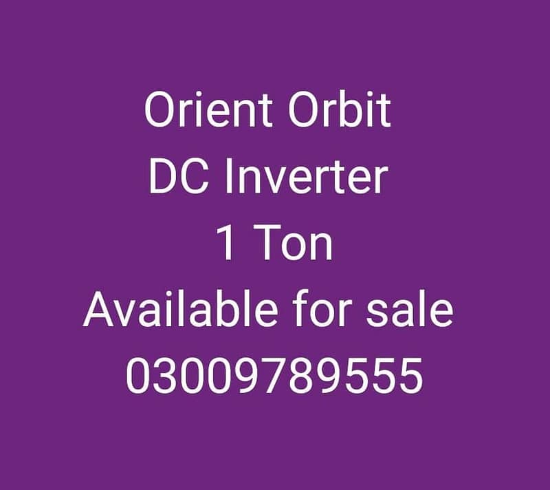 Orient Orbit DC Invertor Available For Sale 0