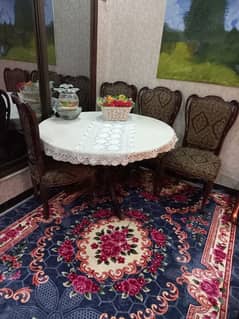 wooden dining table