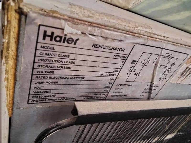 Haier Refrigerator Model # HRF-310M 9