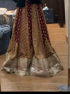 Heavy mirror work lehnga choli with dupatta