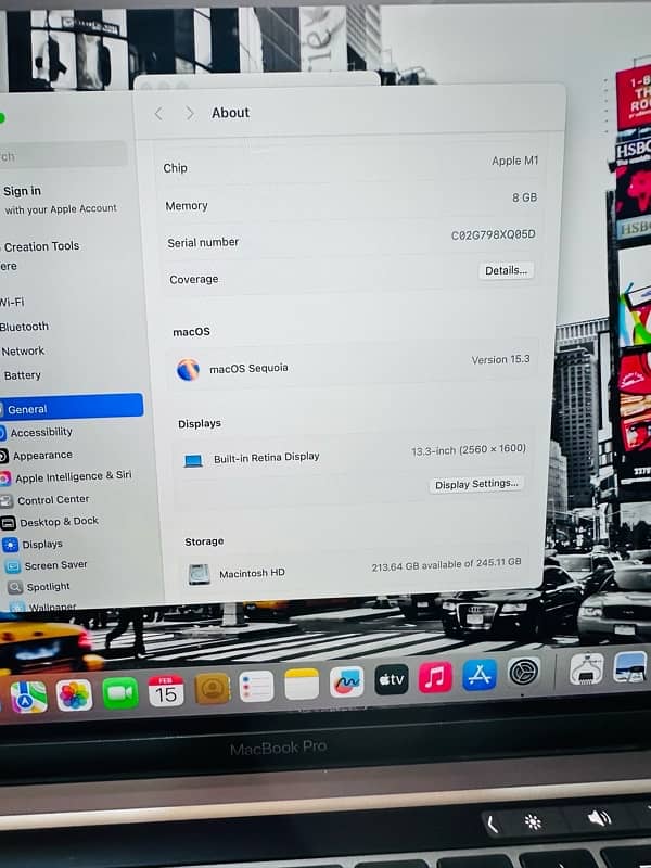 Macbook Pro M1 8gb 256gb 5