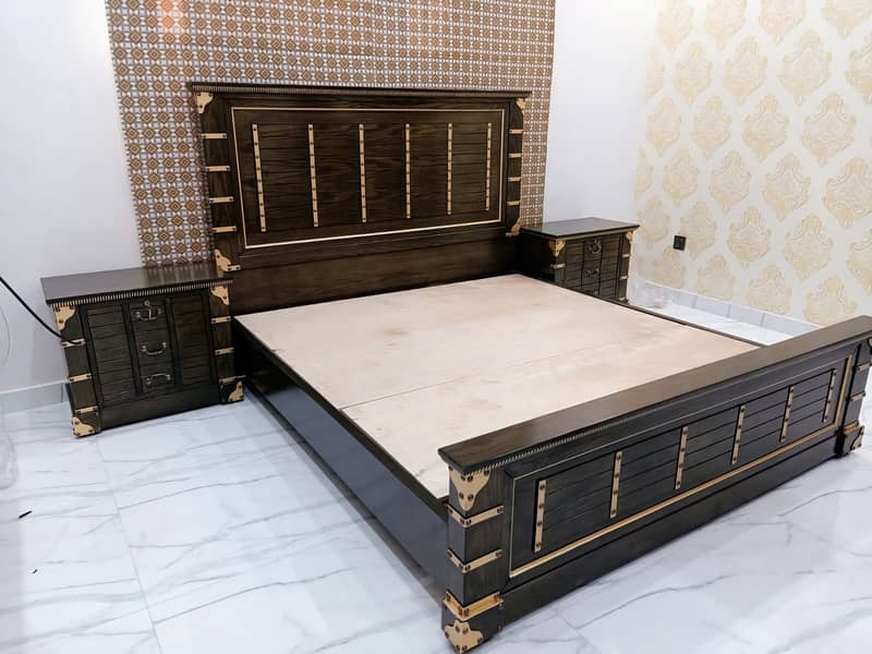 Bed Set | Poshish Bed | Double Bed | King-Size Bed | Bedside Dressing 5