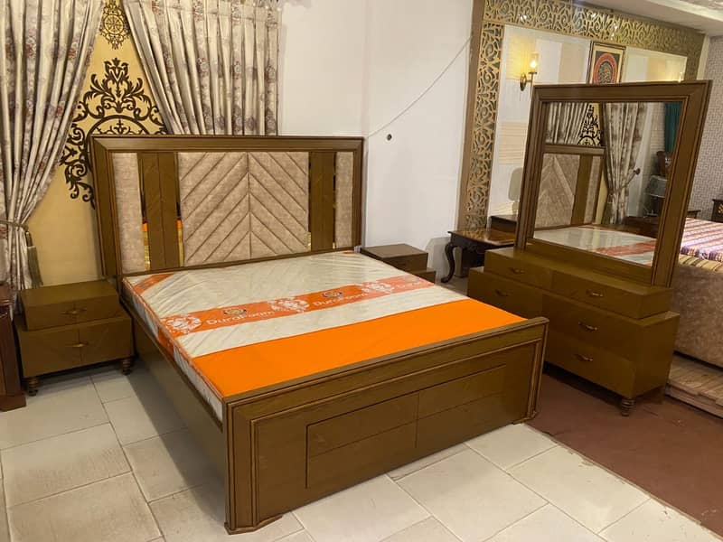 Bed Set | Poshish Bed | Double Bed | King-Size Bed | Bedside Dressing 6