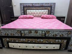 bedset/side table/dressing/bed with mattress/double bed/bed