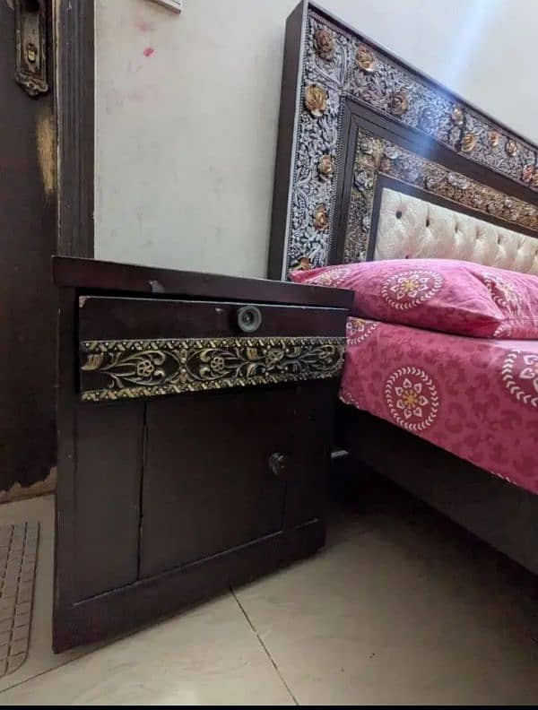 bedset/side table/dressing/bed with mattress/double bed/bed 3