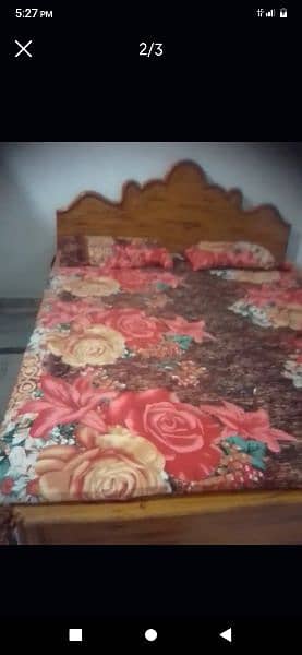 double bed +mtrss + 5 seater sofa 5